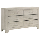 Orleans Furniture - Coaster - Trenton 6-drawer Bedroom Dresser Rustic Cream - 225063